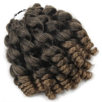 

jamaican bounce curl crochet hair extension braiding hair grey wand curly crotchet hair
