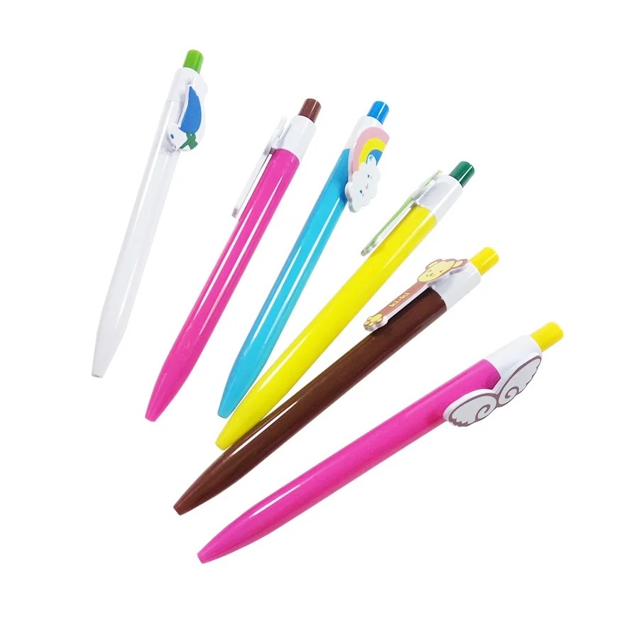 

30pcs/lot Cute Lovely Cat Bird Ball Pen Plastic Rainbow Ballpoint Pen School Supplies Korean Stationery Wholesale