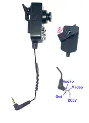 Инфракрасный Ночное видение полиции bodyworn CCD Камера 5 В для носимых видеокамера