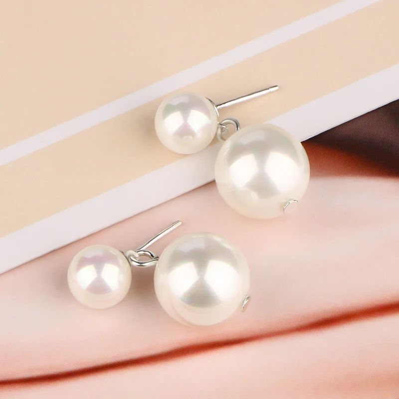 CHUKUI Trendy Silver 925 Jewelry Silver 925 Pearl Drop Earrings Gifts For Women Sterling Silver Dangle Earring (6)