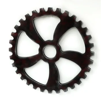 

Wood Craft Creative Gear Shape Home Decoration Accessories Wall Hanging Ornament Household Furnishing Gift