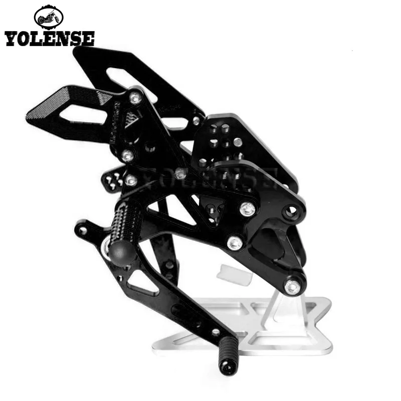 

For YAMAHA YZF-R3 YZF-R25 YZF R3 R25 YZFR3 2015-2017 Motorcycle CNC Aluminum Footrest Rear Sets Adjustable Rearset Foot Pegs