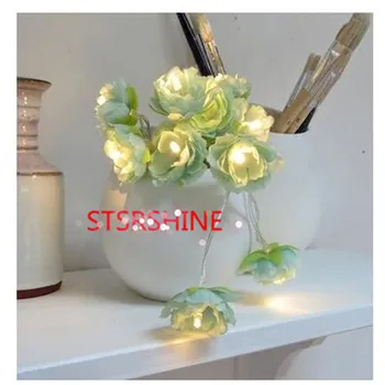 

Novelty cherry Blossom 2M 20 LED Flower String light Fairy Lights LED Lamp with AA Battery Wedding party Garland Tree decoration