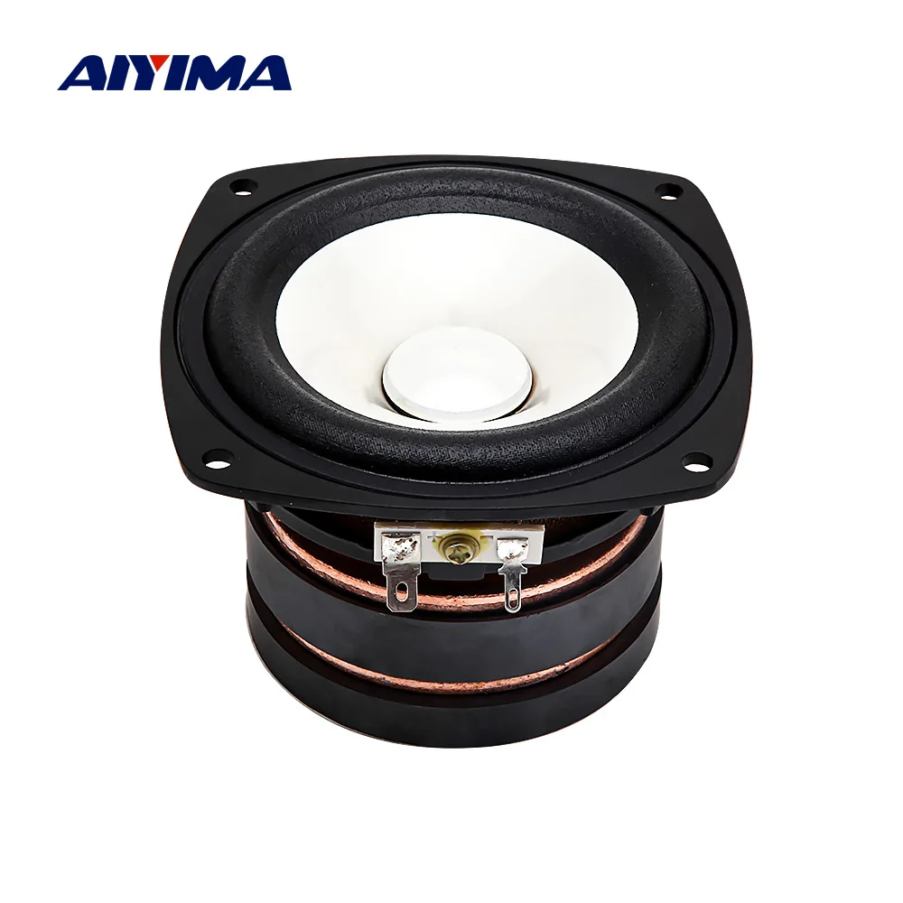 AIYIMA 4-дюймовая колонка с полным диапазоном Громкая 4 Ом 100 Вт DIY звуковая
