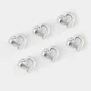 Perles d'espacement en forme de cœur, 20 pièces, pour cordon plat en cuir de 10mm, accessoires de bijoux ► Photo 3/6