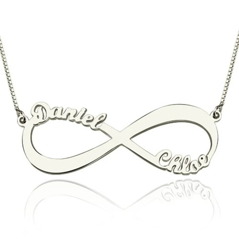

Personalized Russian Arabic Names Necklace 925 Sterling Silver Customize Any Names Necklaces & Pendants Birthday Friendship Gift