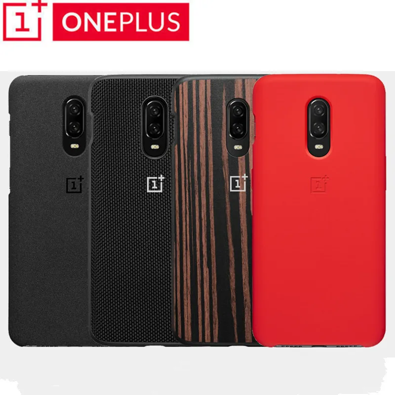 

oneplus 6T case original 100% Oneplus official protective cover silicone Nylon Karbon bumper Leather Flip cover one plus 6