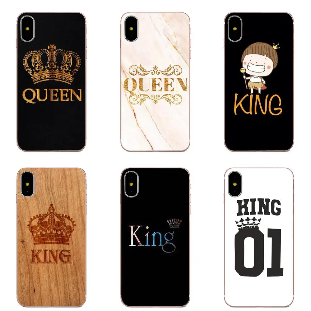 King Queen 01 брендовая пара для Huawei P7 Honor 4C 5A 5C 5X6 6C 6A 6X7 7X8 9 V8 V10 Y3II Y5II Y6II G8 Play