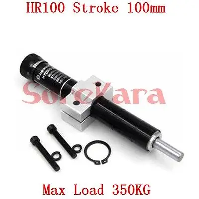

HR100 Adjustable Oil Pressure Buffer Damper SR100 Hydraulic Stable Stroke 100mm Max Load 350KG Pneumatic Element NEW