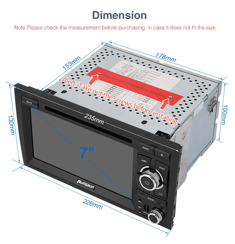 Top Pumpkin 2 Din 7" Android 7.1 Car Multimedia DVD Player GPS Navigation Quad core 2G RAM 32G ROM Car Stereo For Audi A4 2003-2008 21 Top Pumpkin 2 Din 7" Android 7.1 Car Multimedia DVD Player GPS Navigation Quad core 2G RAM 32G ROM Car Stereo For Audi A4 2003-2008 21