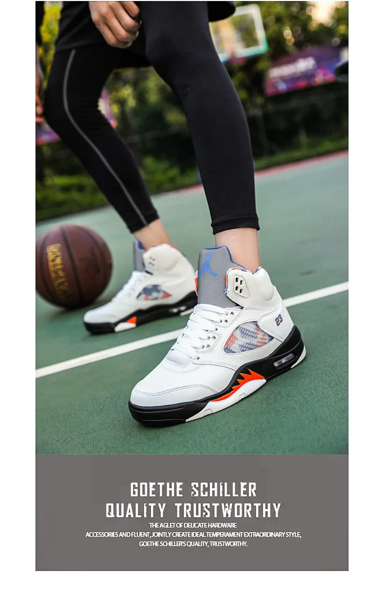 Basket Homme, профессиональная Мужская Баскетбольная обувь, дышащая, для улицы, jordan, спортивная обувь, кроссовки, светильник, высокие кроссовки, AJ5