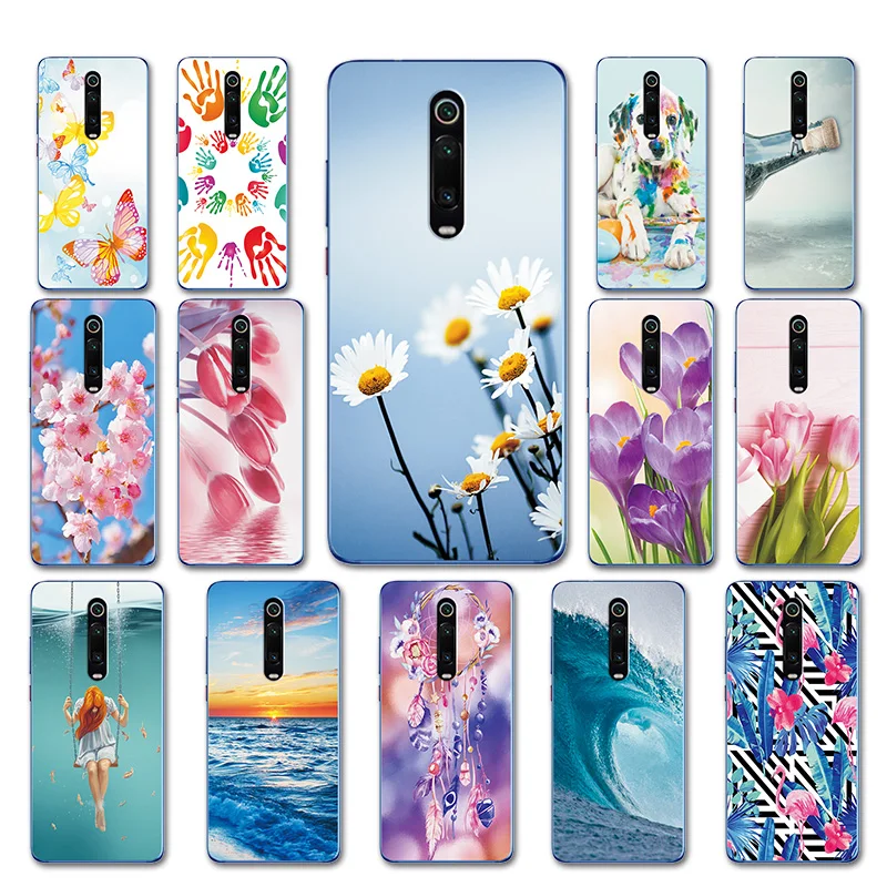 

Phone Shell For Xiaomi Redmi K20 Pro Silicone Case Cover Redmi 7A Redmi Note 7 Love Heart Back Cover For Xiaomi Redmi K20 Case
