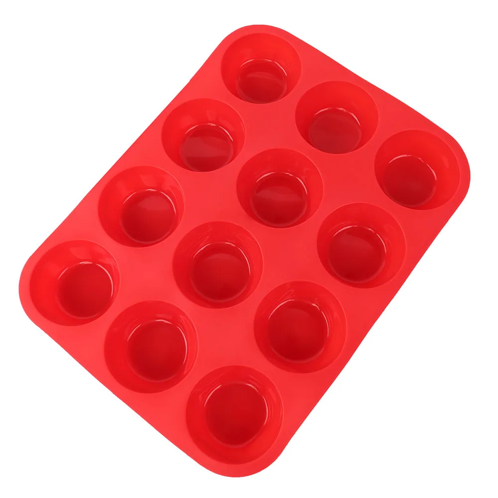 

12 Holes Red DIY Cake Stand 3D Silicone Cake Mold Baking Tools Bakeware Make Cupcake Stand Baking Cookie Cake Decorating Tools