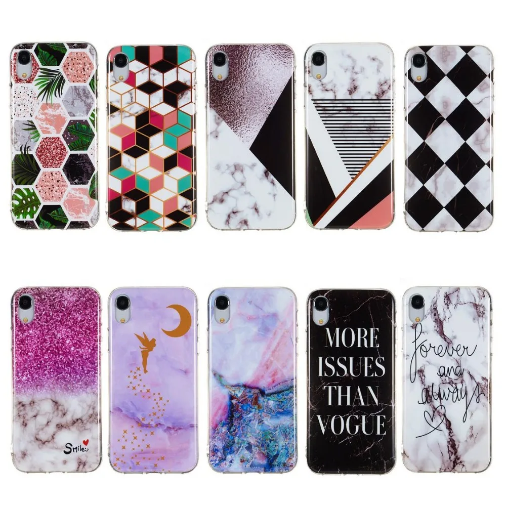 

Candy Color Marble Phone Case For Samsun galaxy J4 J6 A6 A8 Plus J3 J7 J8 A7 2018 A750 Funny Geometry Splice Pattern Retro Cover