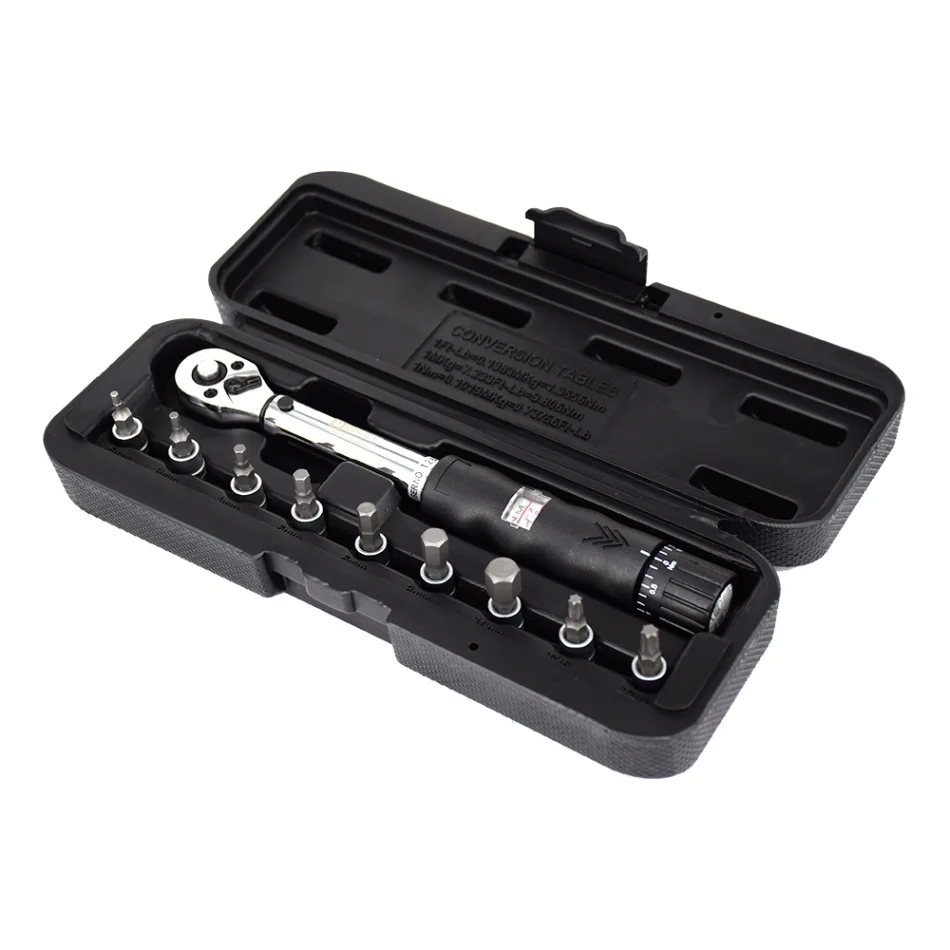 2-14Nm wrench kit 1/" 2-14Nm/2-24Nm велосипед динамометрический ключ велосипедный Ремонт Инструменты комплект трещотка механический крутящий момент гаечный ключ ручной ключи ручные инструменты - Цвет: 2-14Nm wrench kit