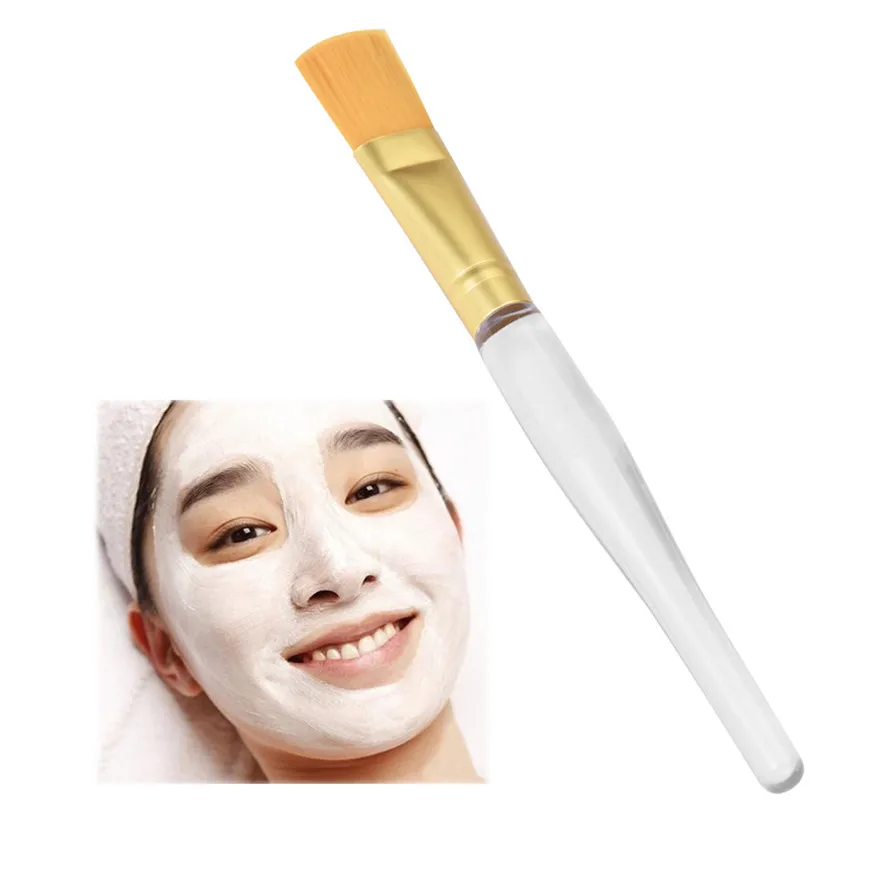 2017 maquiagem Transparent Handle Facial Face Mud Mask Mixing Brush Cosmetic Makeup Kit makeup brushes | Красота и здоровье