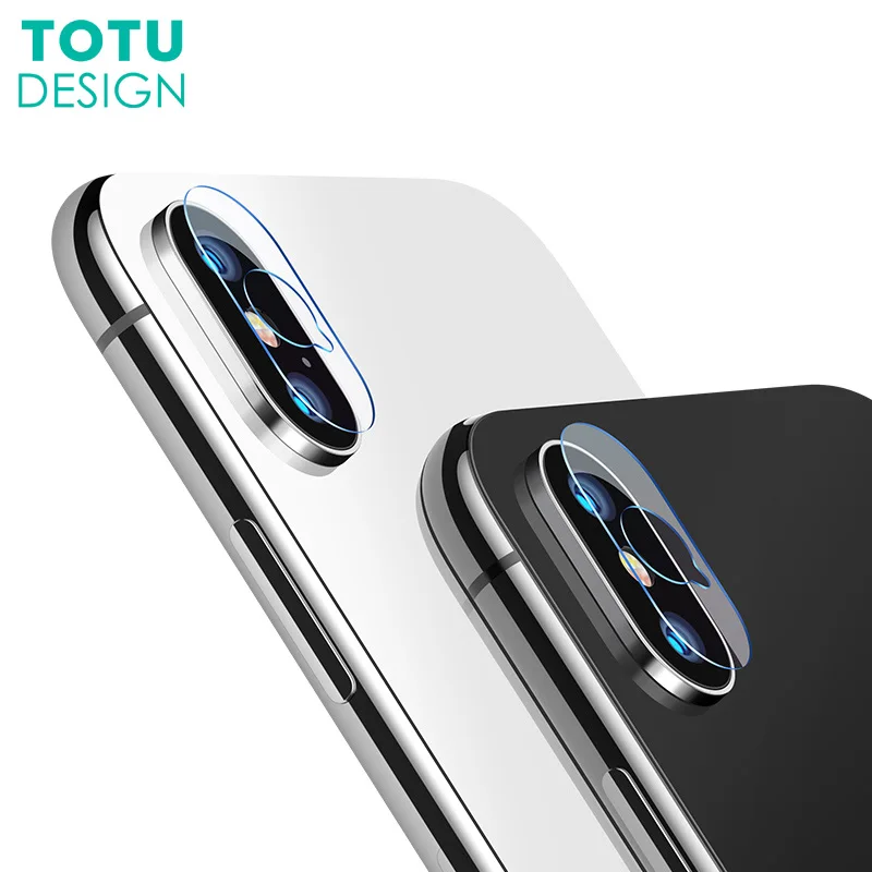 

TOTU 2PCS/Lot For iPhone X 10 Camera Len Screen Protector HD Clear Camera Lens Tempered Glass For iPhone X Back Camera Len Film