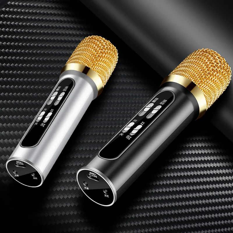 

Fashion High definition microphone, Sound quality is clear and stable, Desktop microphone, computer game, sing it, magic sound.