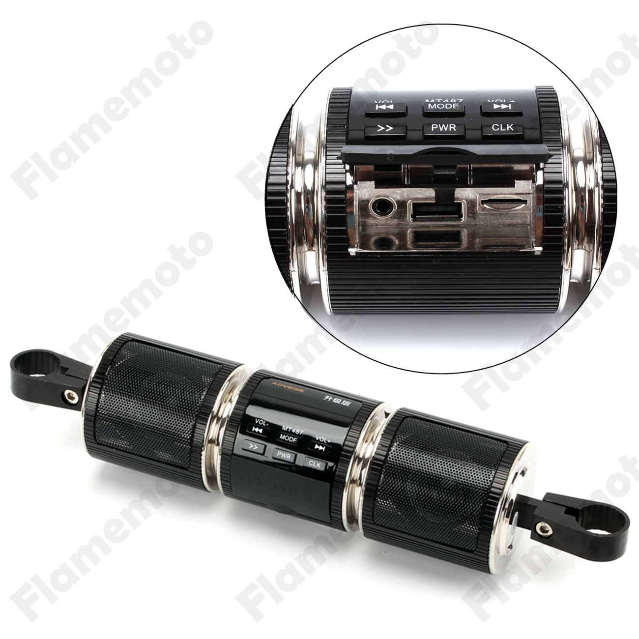 Motorbike Parts Accessories Handlebar ATV Bluetooth Audio MP3 Player