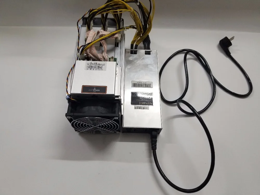 YUNHUI Bitmain New AntMiner V9 4TH Bitcoin Miner(с БП) Asic BTC BCH Miner лучше, чем AntMiner S9 WhatsMiner M3 T9+ E9