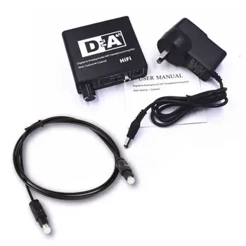 

Digital to Analog Converter Volume Control Digital Optical Coaxial Toslink to Analog Stereo L/R RCA 3.5mm Audio Adapter