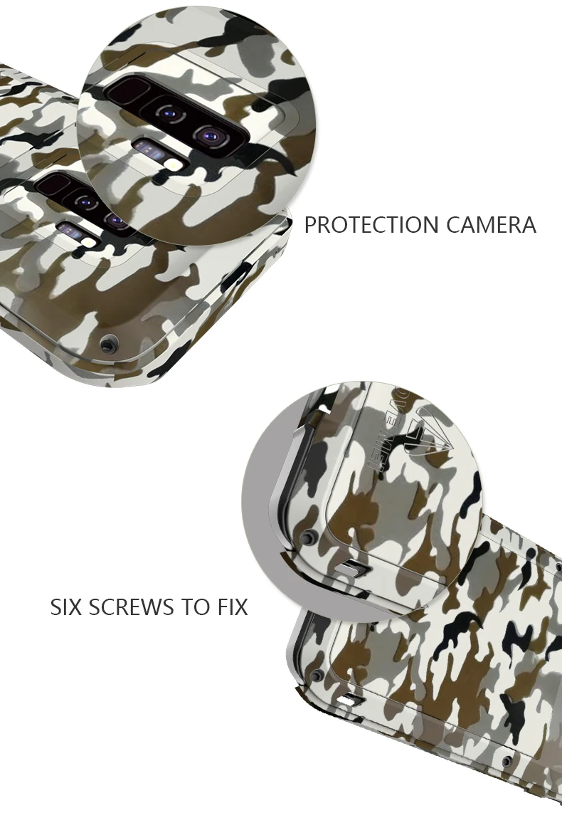 LOVE MEI металлический чехол камуфляжной расцветки для samsung Galaxy S9 S9 плюс Алюминий бронированный чехол для samsung S9 S8Plus мощный противоударный чехол