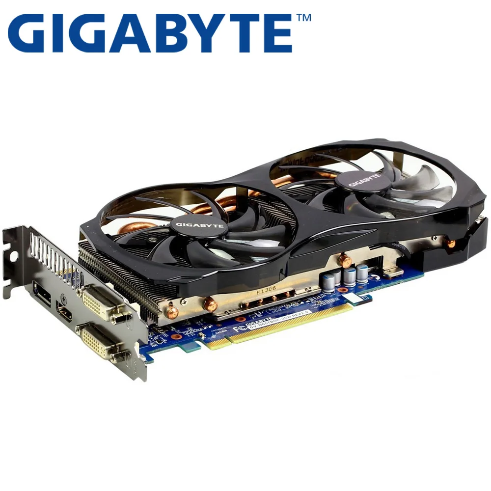 Видеокарта GIGABYTE GTX 650 Ti Boost 2 Гб 192 бит GDDR5 видеокарты для nVIDIA Geforce б/у VGA карты более