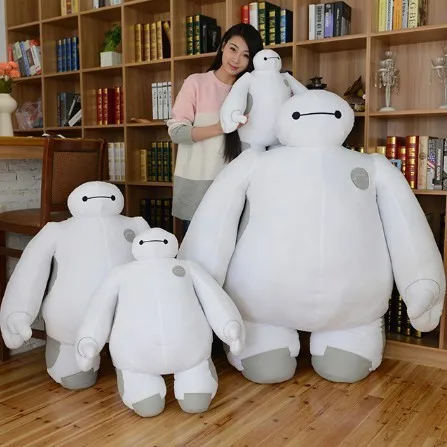 High quality Big size 50cm Baymax Cartoon Movie Plush Dolls Stuffed font b Toys b font