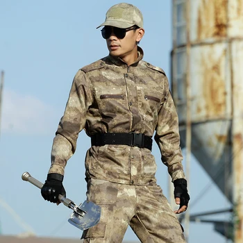 

Outdoor Camouflage Fishing Hunting Clothes Men Women Military Uniform Combat Shirt+Tactical Pants Chasse Vetement Ghillie Suit