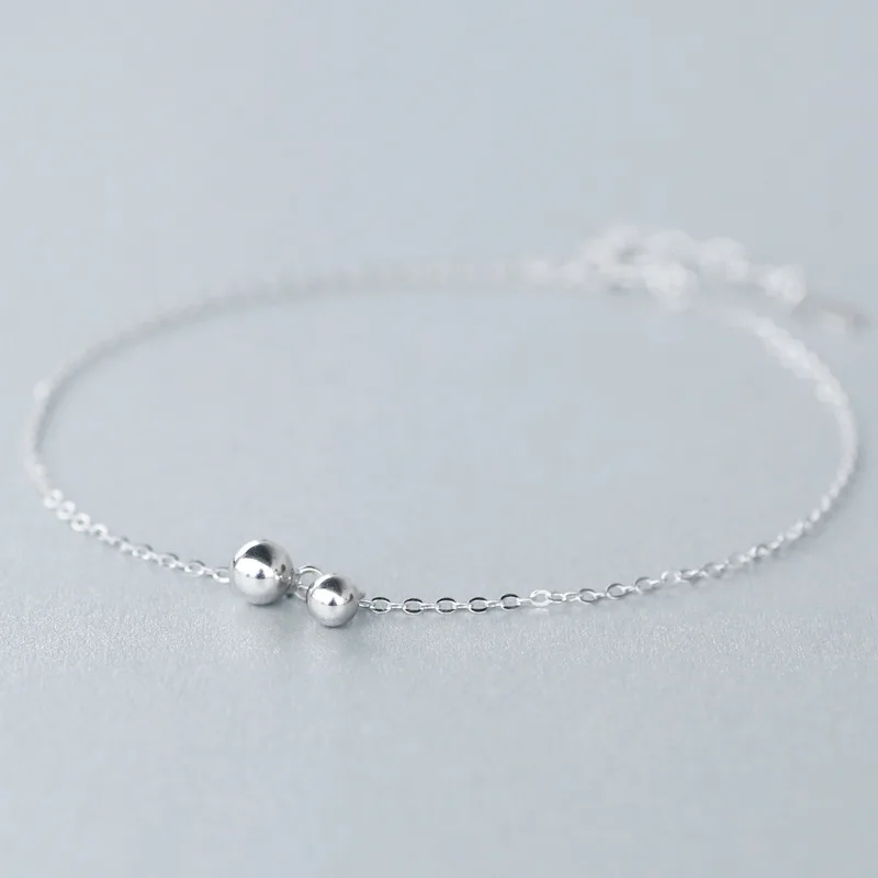 

Red Trees Brand Summer Fine Jewelry Fashion Real 925 Sterling Silver Simple Feet Bracelet Gift For Women Anklet Silver 925