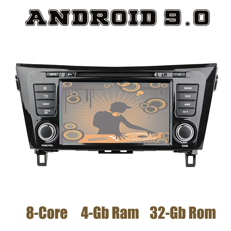 Android 9,0 автомобильный DVD gps плеер для Nissan Qashqai X-trail- с dsp PX5 octa core 4+ 64GB Авто Стерео головное устройство