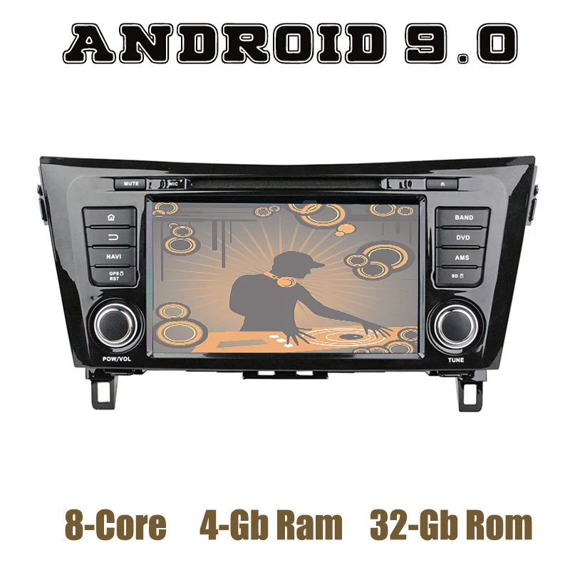 

Android 9.0 Car DVD GPS Player for Nissan Qashqai X-trail 2014-2018 with dsp PX5 octa core 4+64GB Auto Stereo Headunit