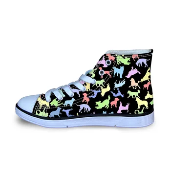 

Animal Colletion Print Funny Canvas Shoes for Men Dogs Print Autumn Flats School Boys Sneakers Ultralight Loafers Size 29-34