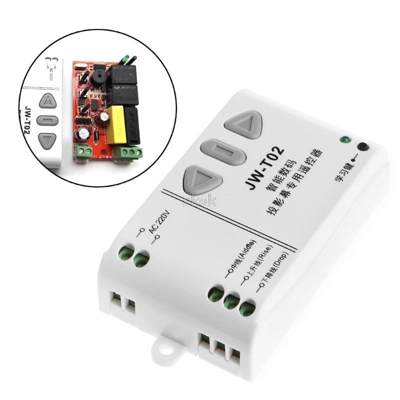 Projection Screen Wireless Remote Control Receiving Controller Up Down