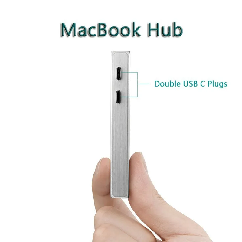 

Basix USB HUB dual usb c hub with power adapter usb ports 3.0 hubs and charging port thunderbolt 3data transmission port for mac