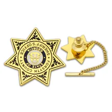 Тяжелый эмалированный значок с длинной иглой изготовленные на заказ металлические материальные значки с цветом