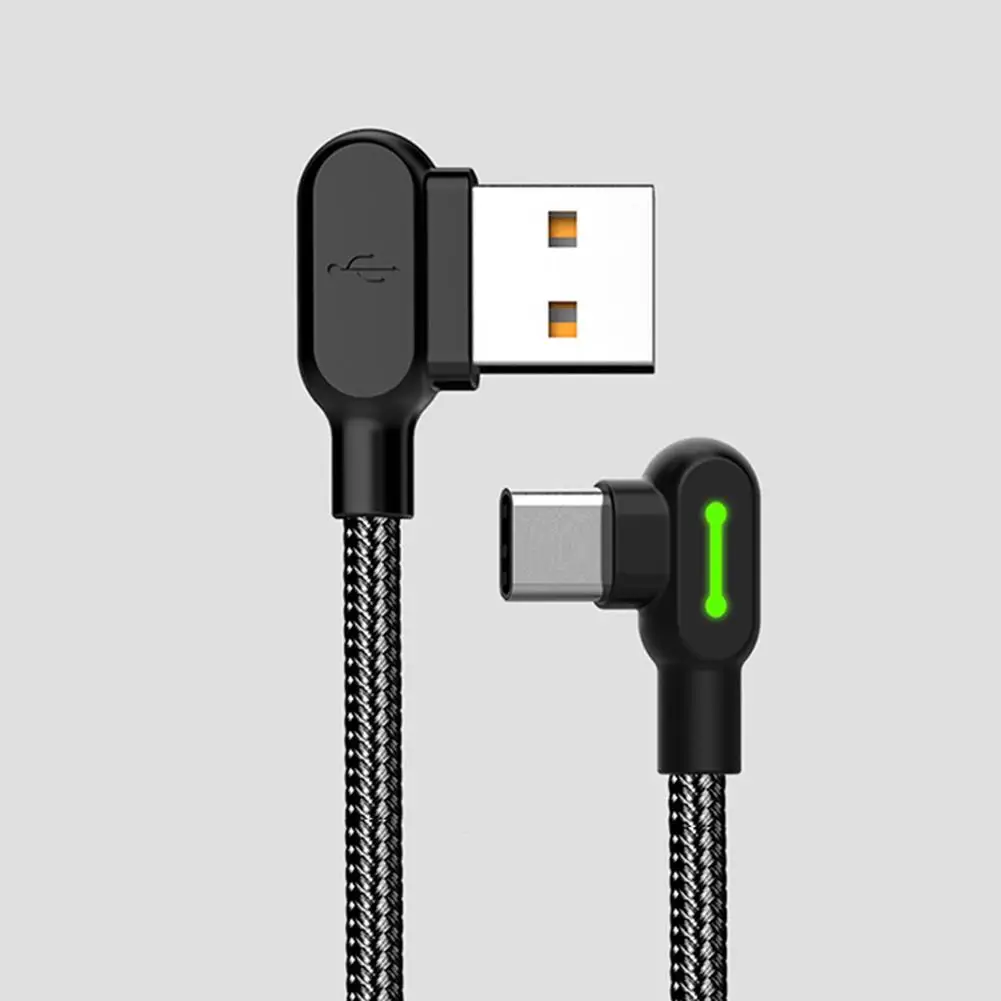 

HOT POP Universal 2.4A L-shaped Type-C Micro USB Data Charge Cable for iPhone Android