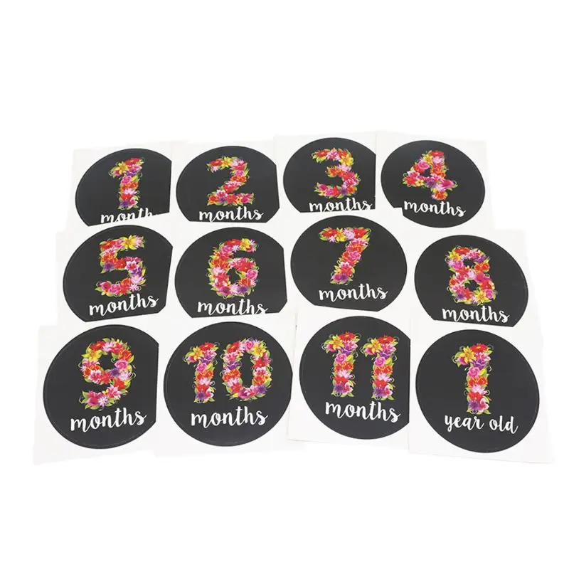 Good Quality 12PCS/Set Baby Month Sticker Newborn Photo Prop Stickers Photo Stickers Birthday Party Decorations Monthly Stickers Good Quality 12PCS/Set Baby Month Sticker Newborn Photo Prop Stickers Photo Stickers Birthday Party Decorations Monthly Stickers