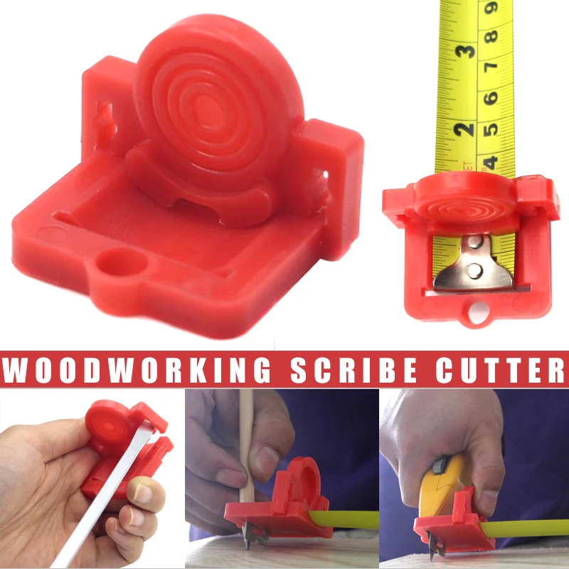 

Cut Drywall Tool Guide Tape Measure Attachment for Woodworking Scribing Cutting TN88