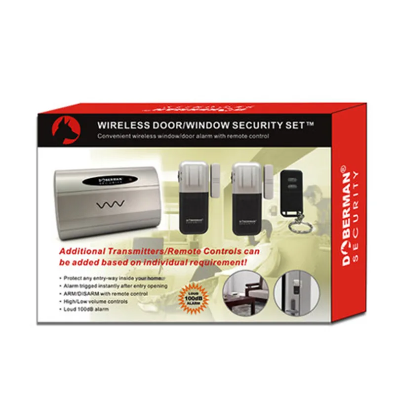 

Doberman Security Door Window Alarm Magnetic Sensor Triggered Alarm Home Alert Long Distance 100dB Strong Loud Alarm Sound