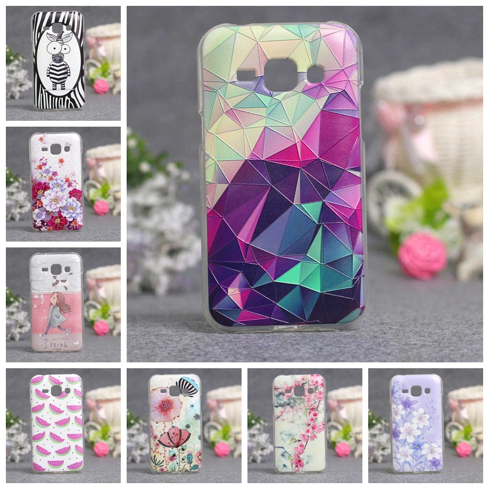 Для Fundas Samsung Galaxy J1 2015 силиконовый чехол ТПУ задняя крышка для Coque J100 J100F чехлы