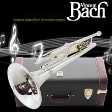 Genuine amerikanischen bach b trompete musikinstrument lr-197gs einem lautsprecher anfänger verschiffen