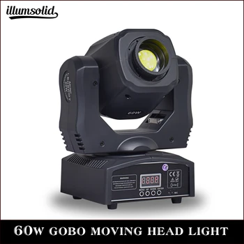 

Mini Spot 60W LED Moving Head Light With Gobos Plate&Color Plate,High Brightness 65W beam Led Moving Head Light DMX512