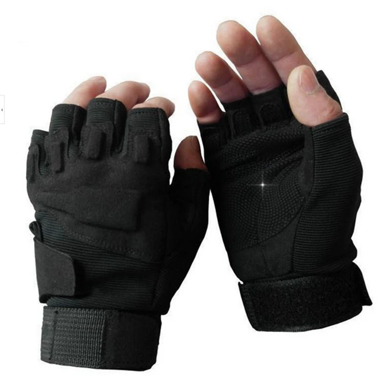 Летние велосипедные перчатки Для мужчин Половина Finger Спорт mtb Training тактический велосипед перчатки носить противоскользящим продукта