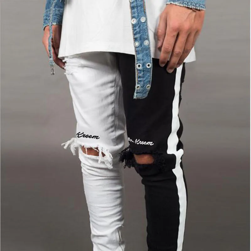 BDLJ 2019 Men Stylish Ripped Jeans Pants Biker Skinny Slim Straight Frayed Denim Trousers New Fashion Skinny Jeans Men Clothes BDLJ 2019 Men Stylish Ripped Jeans Pants Biker Skinny Slim Straight Frayed Denim Trousers New Fashion Skinny Jeans Men Clothes