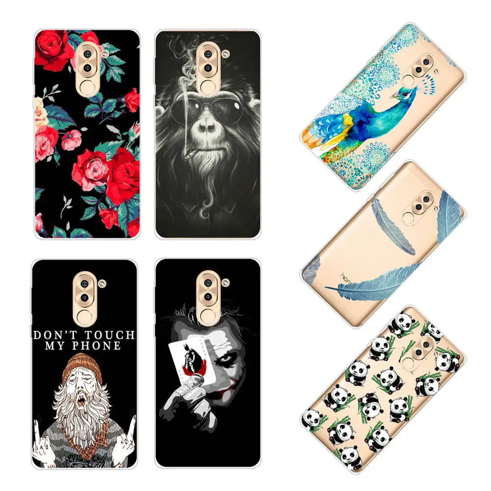 

Soft Silicone Case For Huawei GR5 2017 Case 5.5 Inch Cute Cartoon Transparent TPU Back Cover For Huawei GR5 2017 Cover Bumper