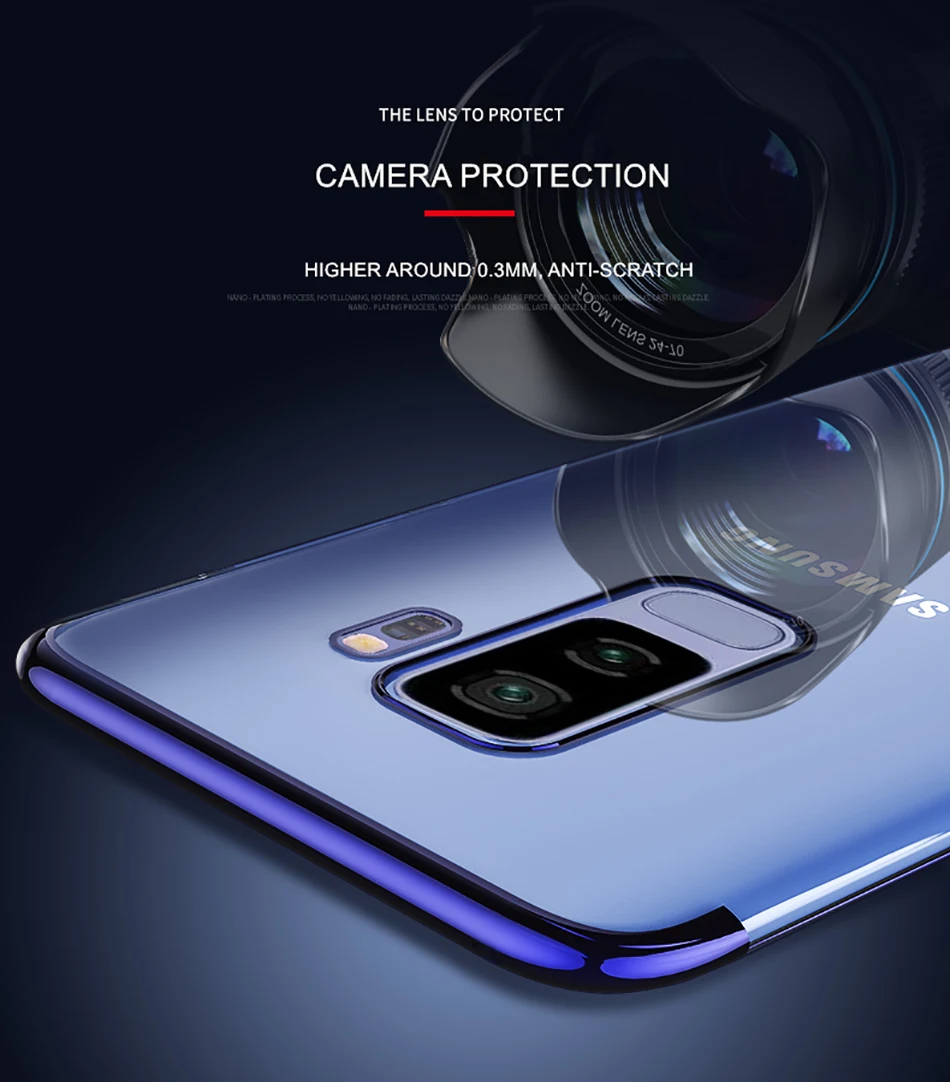 Мягкий силиконовый чехол для samsung S8 S9 S7 S6 Edge Plus Note 9 8 S10 плюс S10 Lite прозрачная крышка на Galaxy A5 A8 A6 A7