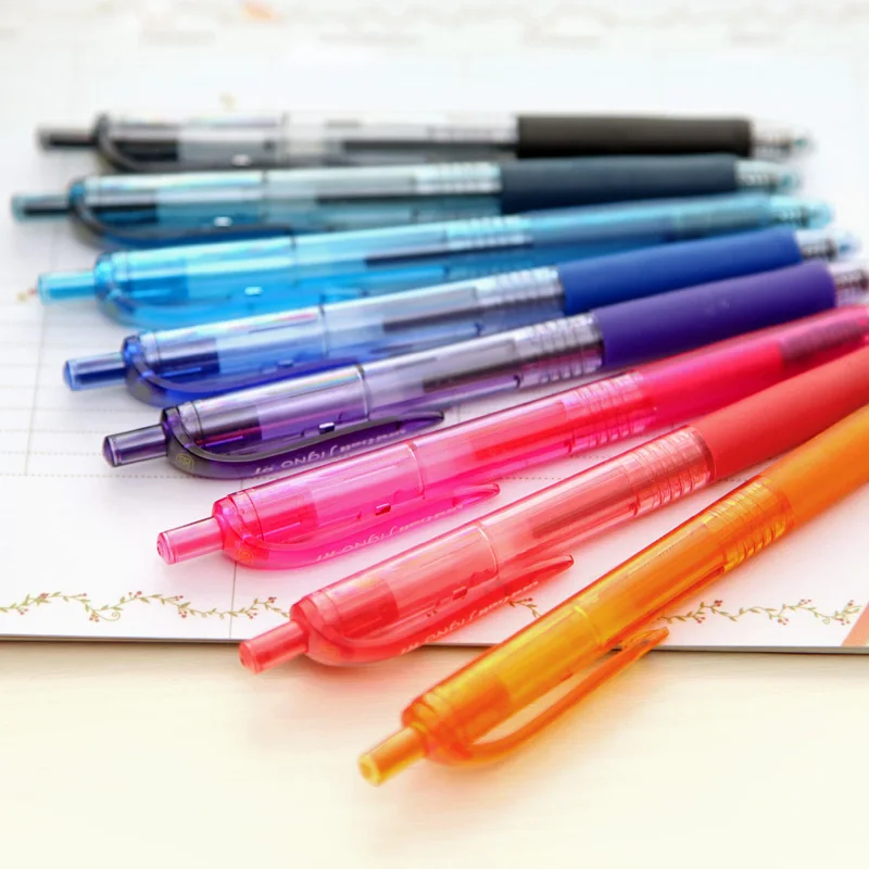 

Mitsubishi Uni-ball Signo RT retractable gel pen pena warna gel Pen Ultra Fine UMN-138 made in Japan 8 Color