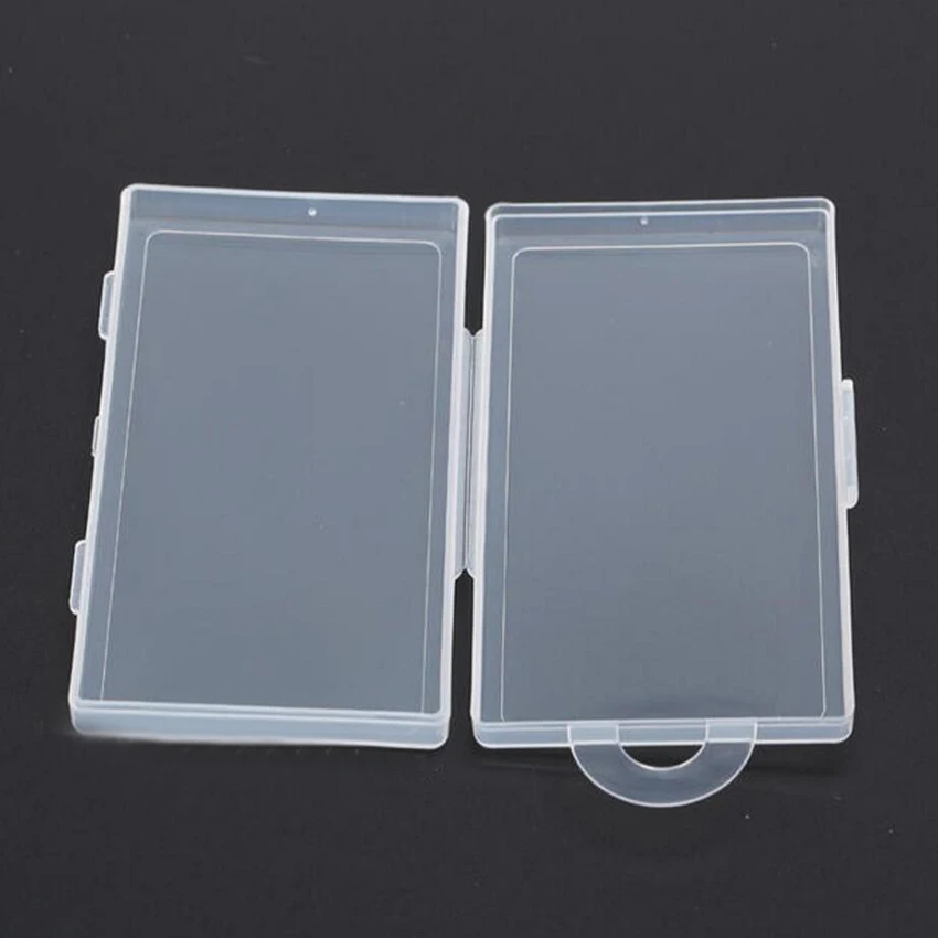 hot selling Small Parts thin Transparent Collapsible Plastic Boxes Small Jewelry Storage Packaging Box 11.5*6.1*1.3cm tech tool bag