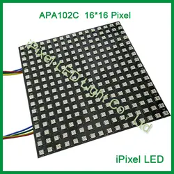 16x16 гибкий точечный модуль светодиодной матрицы MCU светодиодный дисплей APA102 управление